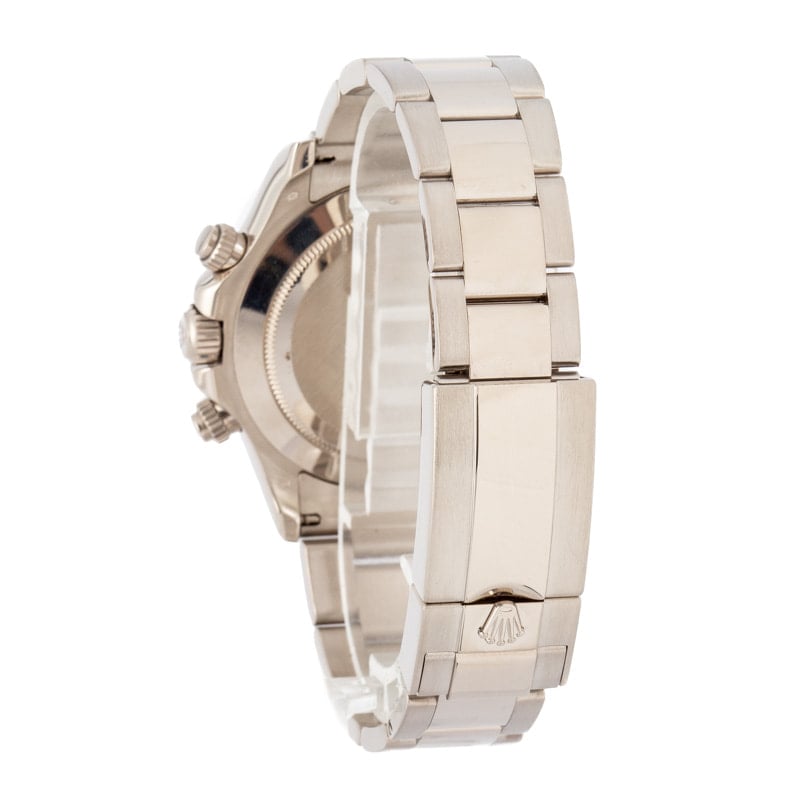 Super Clone Rolex Daytona 116509 White Gold Chronograph