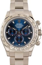 Super Clone Rolex Daytona 116509 Blue Dial White Gold
