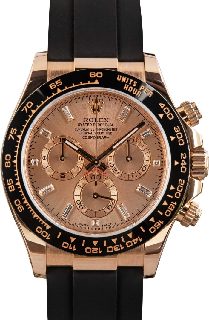 Super Clone Rolex Daytona 116515 Everose Gold Diamond Dial - Image 2