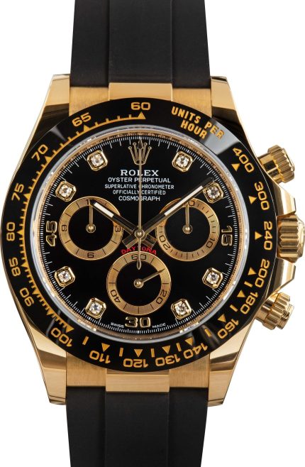 Super Clone Rolex Daytona 116518 Black Diamond Dial Clean Factory