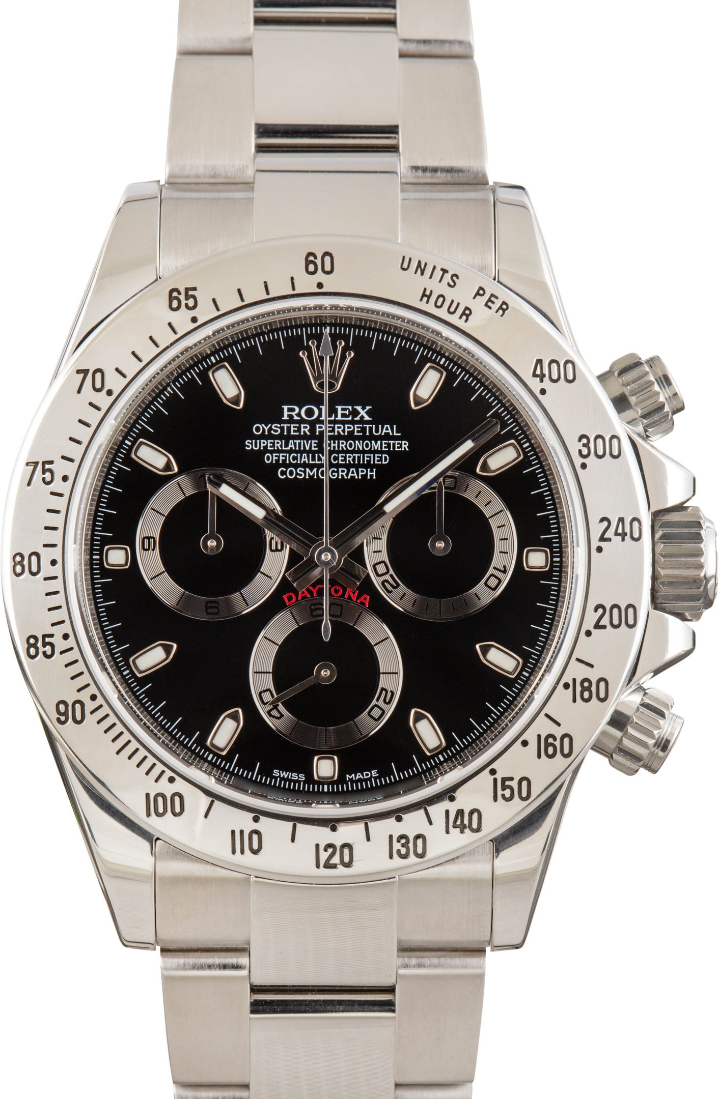 zUsed-Rolex-Daytona-116520-SKU183969-PL Super Clone Rolex Daytona 116520 Black Dial Steel Oyster - Image 1