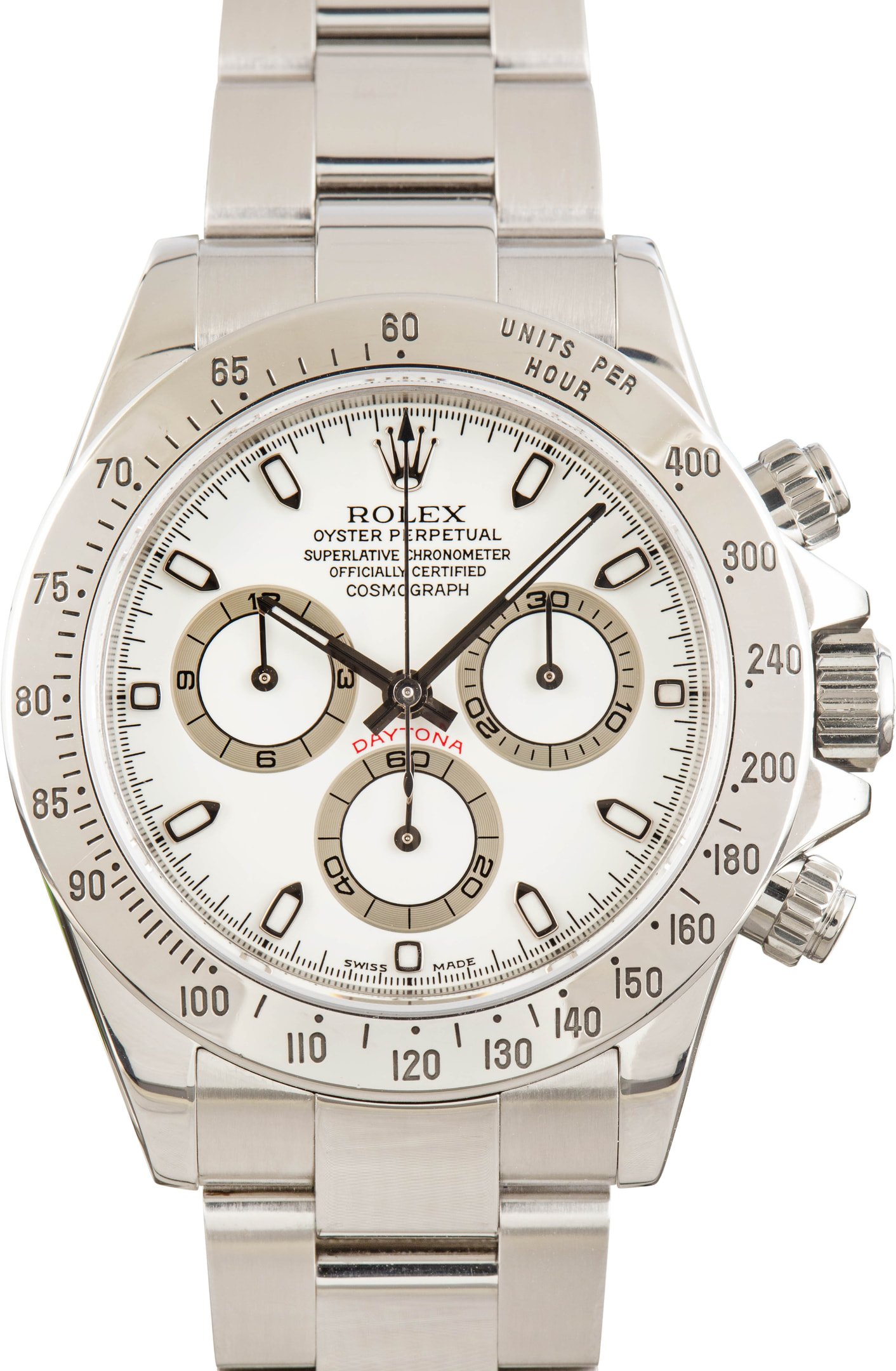 zUsed-Rolex-Daytona-116520-White-Dial-SKU181823 Clean Factory Super Clone Rolex Daytona 116520 White Dial - Image 1