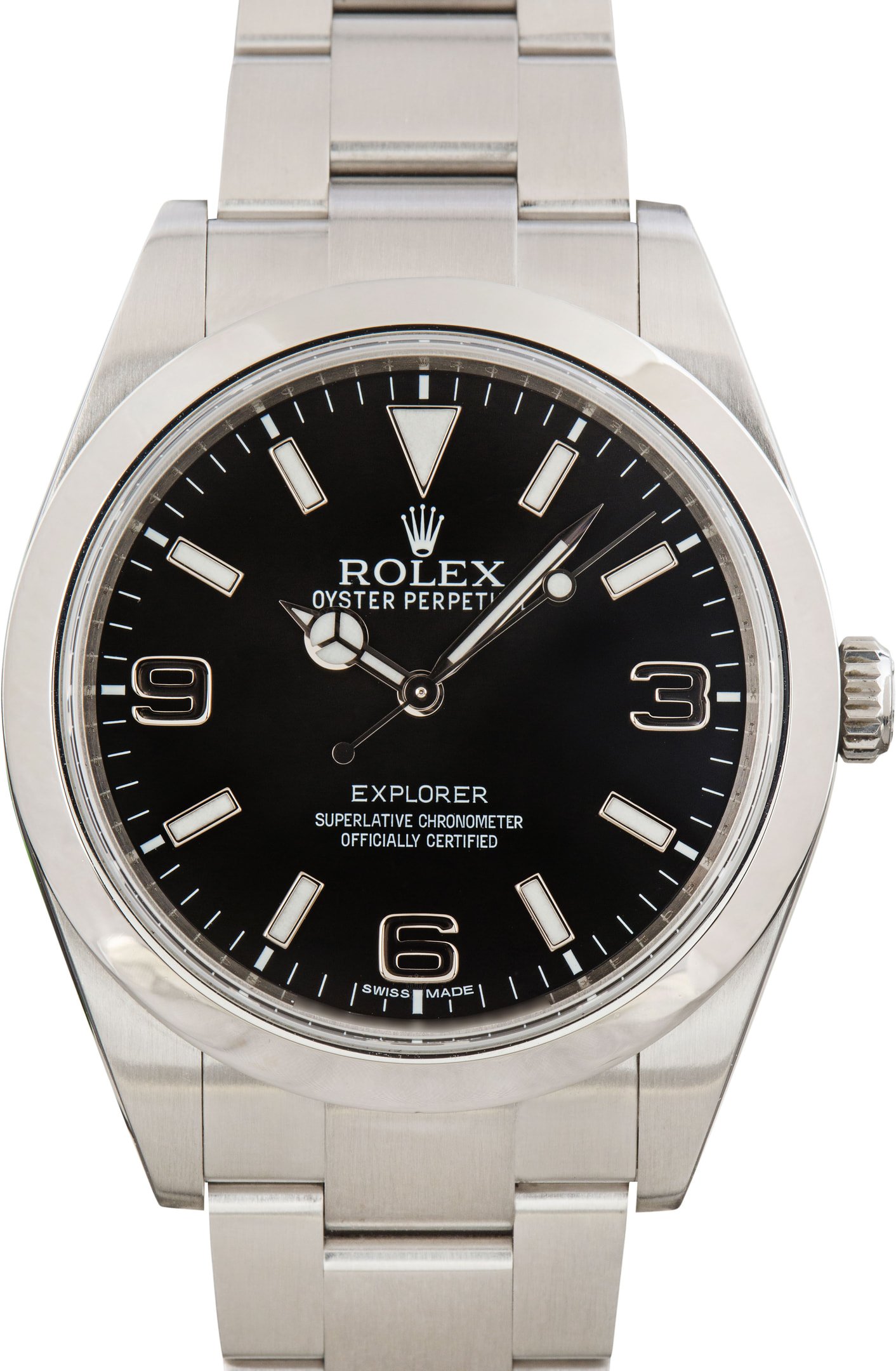 zUsed-Rolex-Explorer-214270-Black-Arabic-Dial-SKU182020 Clean Factory Super Clone Rolex Explorer 214270 39mm Black Dial - Image 1