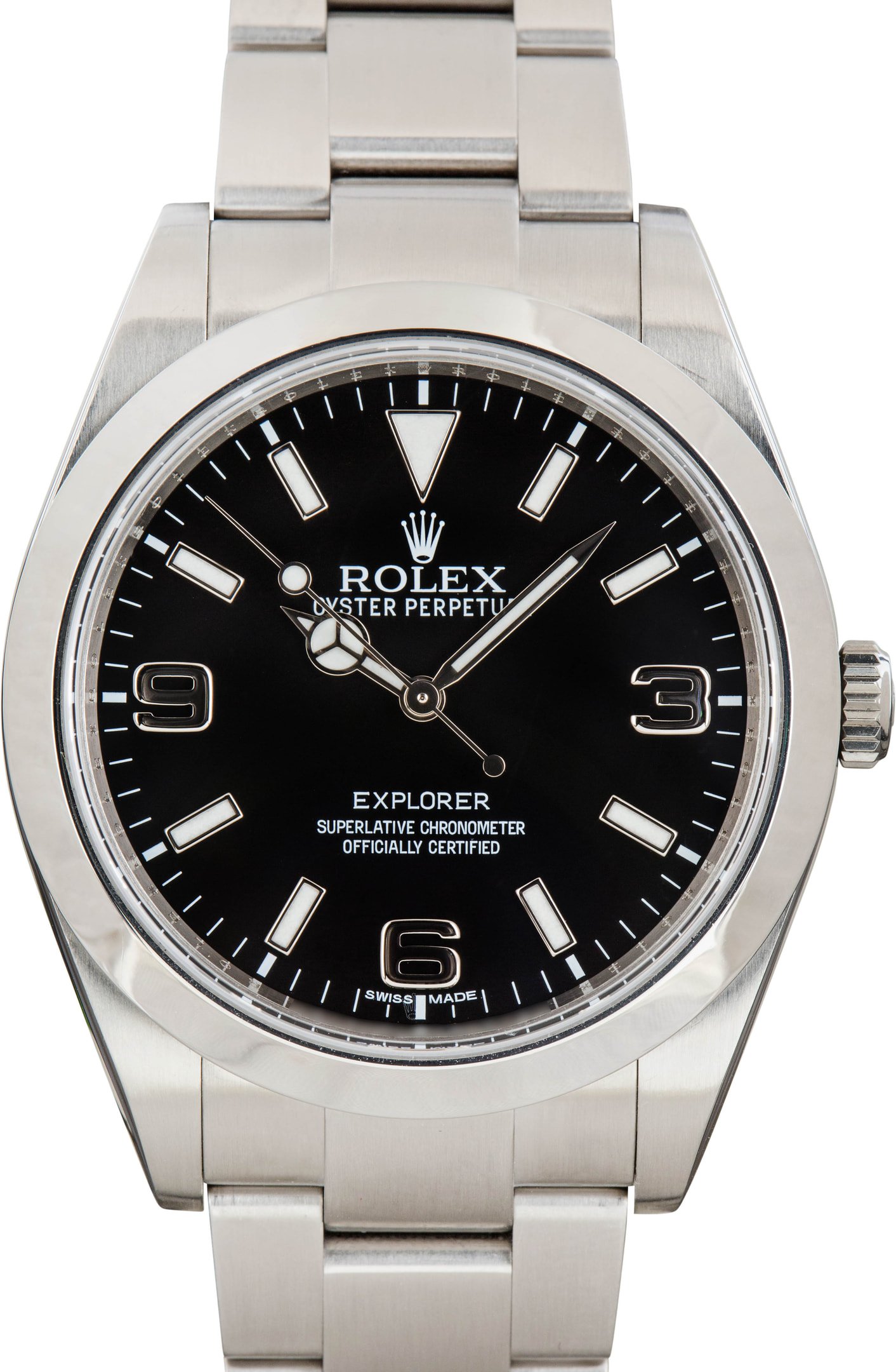 zUsed-Rolex-Explorer-214270-Black-Dial-SKU183277-PL Clean Factory Super Clone Rolex Explorer 214270 39mm AAA Rep - Image 1
