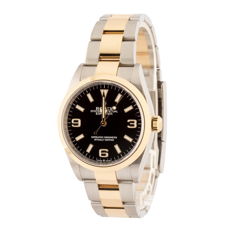 Super Clone Rolex Explorer 124273 Two-Tone AAA Replica