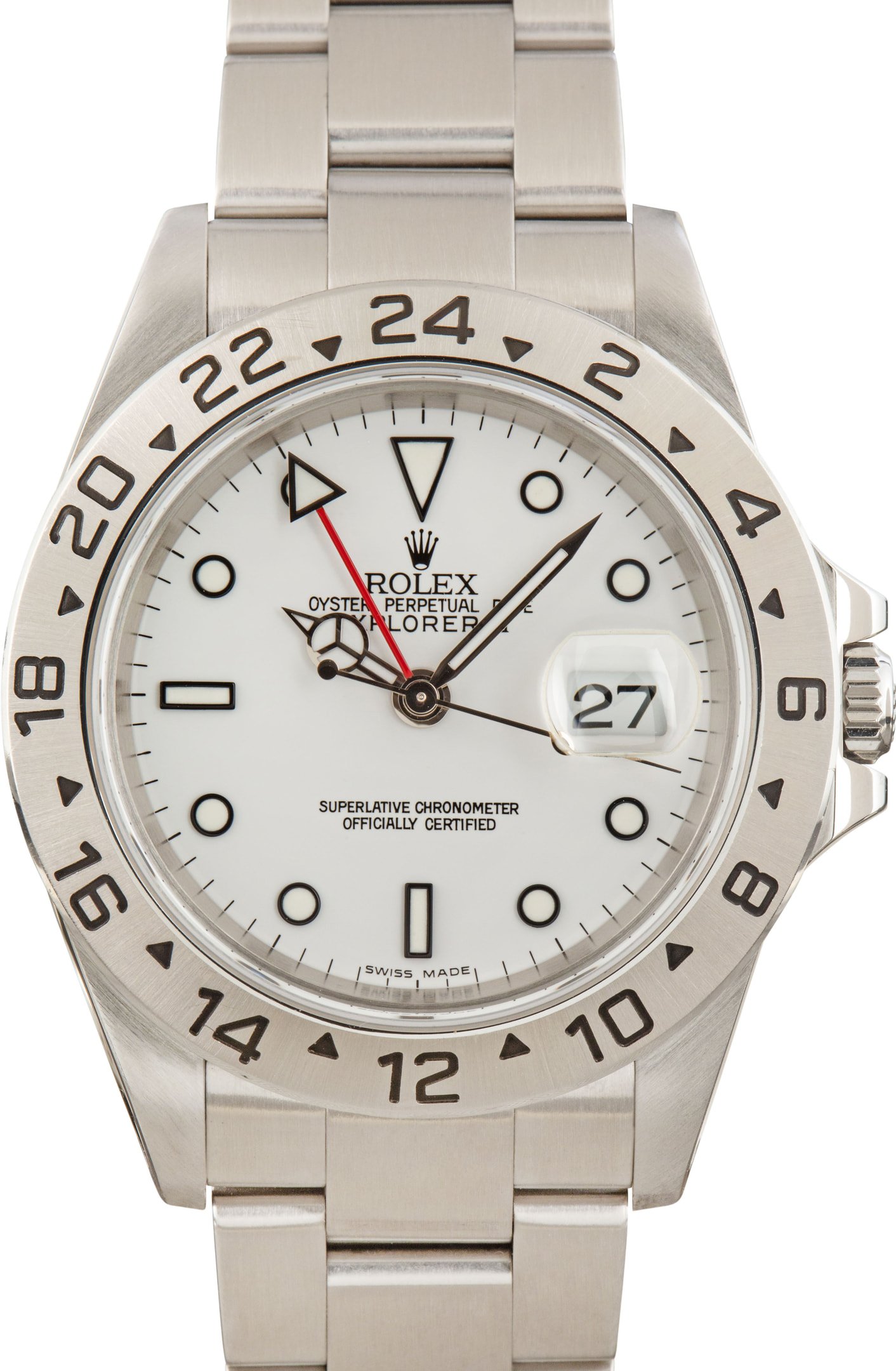 zUsed-Rolex-Explorer-II-16570-White-Dial-SKU180670 Clean Factory Super Clone Rolex Explorer II 16570 Polar White Dial - Image 1