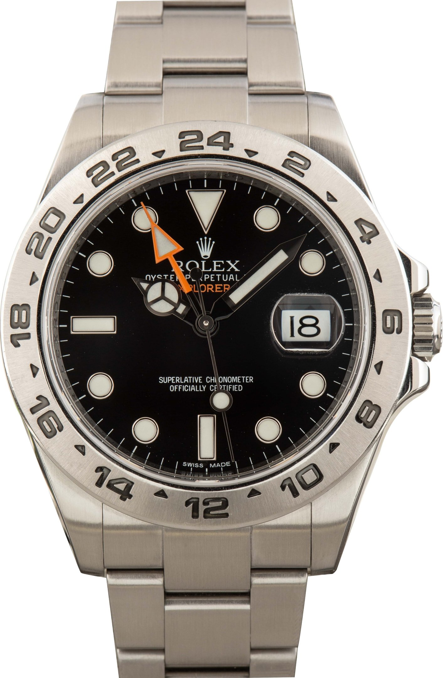 zUsed-Rolex-Explorer-II-216570-Black-Chromalight-Dial-SKU183611 Clean Factory Super Clone Rolex Explorer II 216570 Black 42MM - Image 1