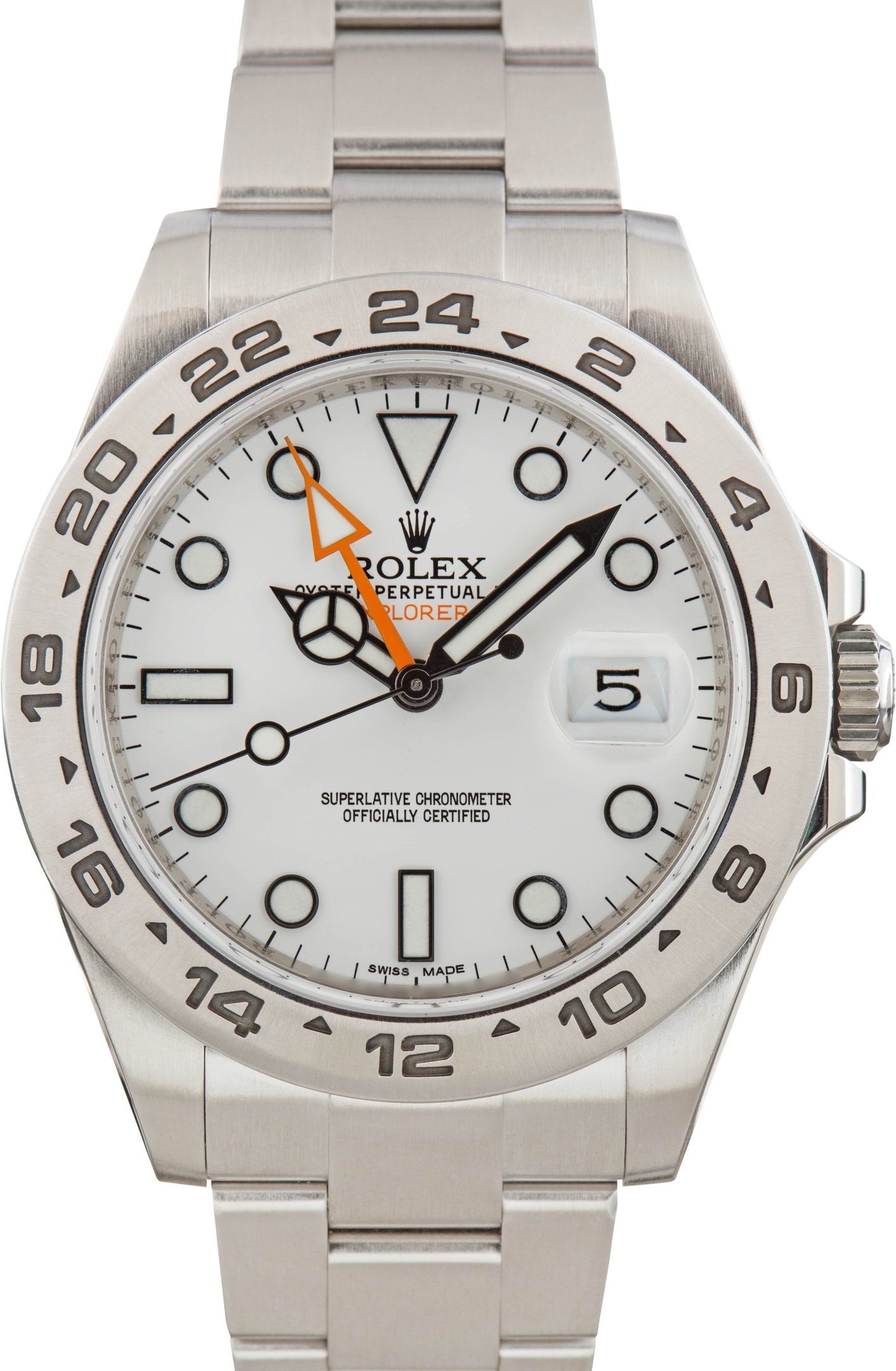 zUsed-Rolex-Explorer-II-216570-White-Dial-SKU183638-PL Super Clone Rolex Explorer II 216570 Polar 42mm Steel Clean Factory - Image 1