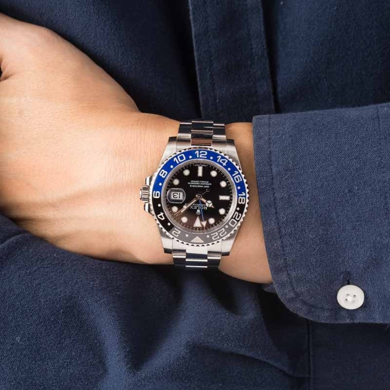 Super Clone Rolex GMT-Master II 116710 Batman Stainless Steel