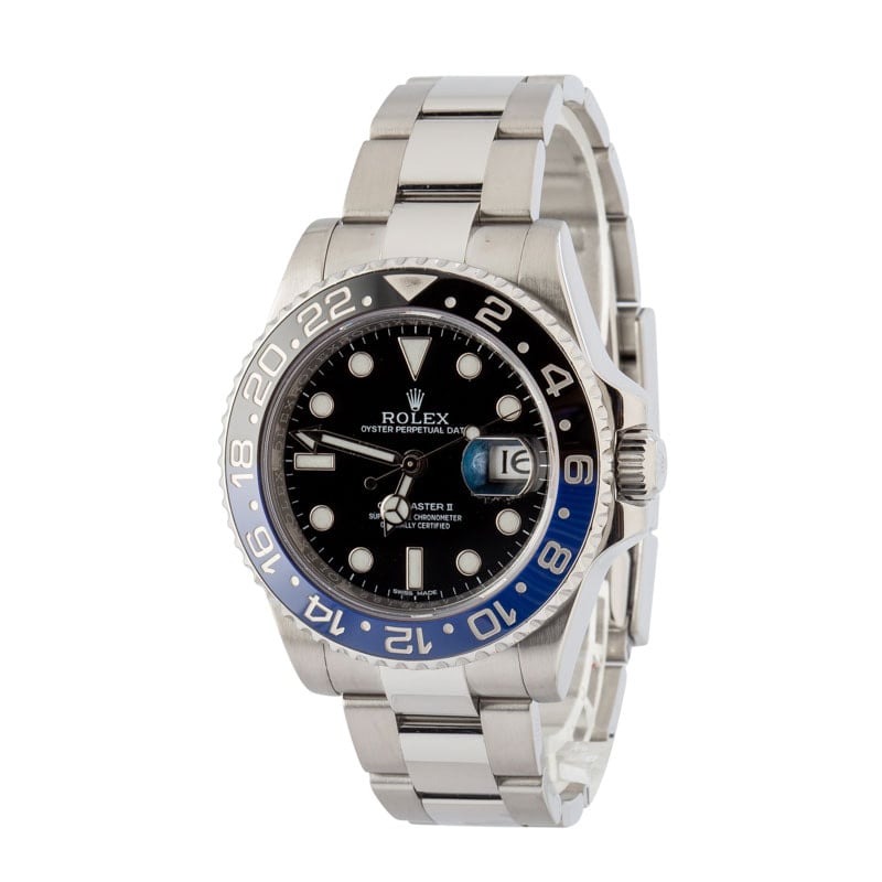 Super Clone Rolex GMT-Master II 116710 Batman Stainless Steel