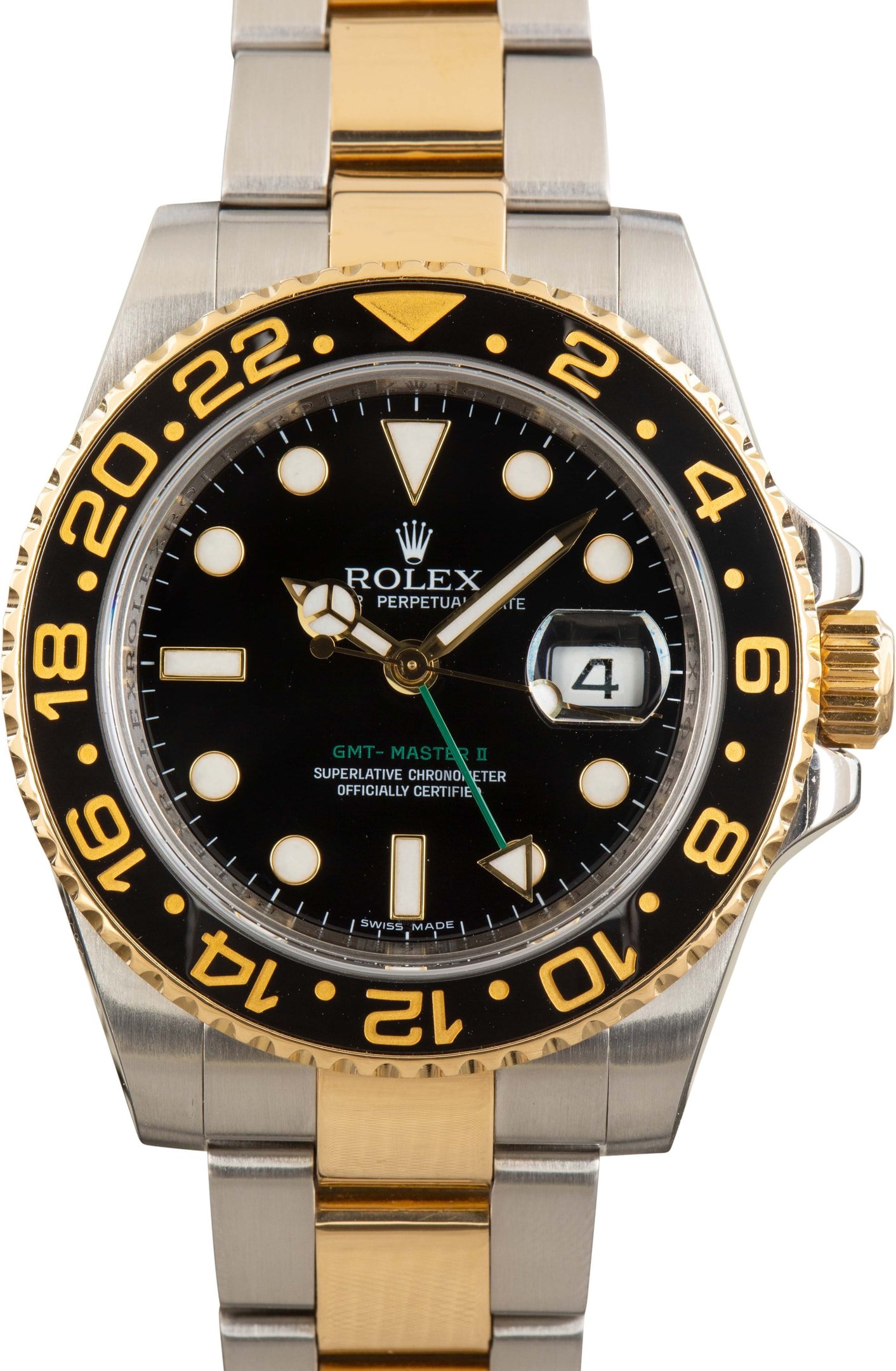 zUsed-Rolex-GMT-Master-II-116713-Black-Dial-SKU182659 Clean Factory Super Clone Rolex GMT Master II 116713 Two-Tone - Image 1
