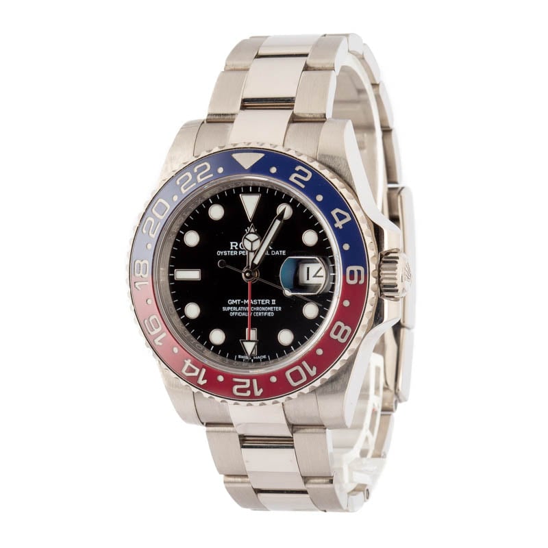 Clean Factory Super Clone Rolex GMT-Master II 116719 Pepsi White Gold