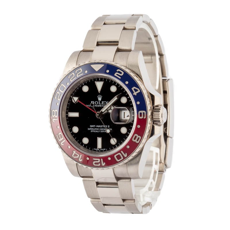 Super Clone Rolex GMT-Master II 116719 White Gold Pepsi