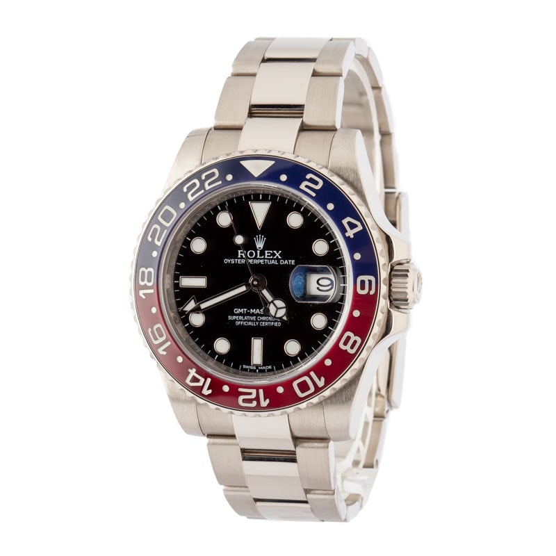 Super Clone Rolex GMT-Master II 116719 White Gold Pepsi