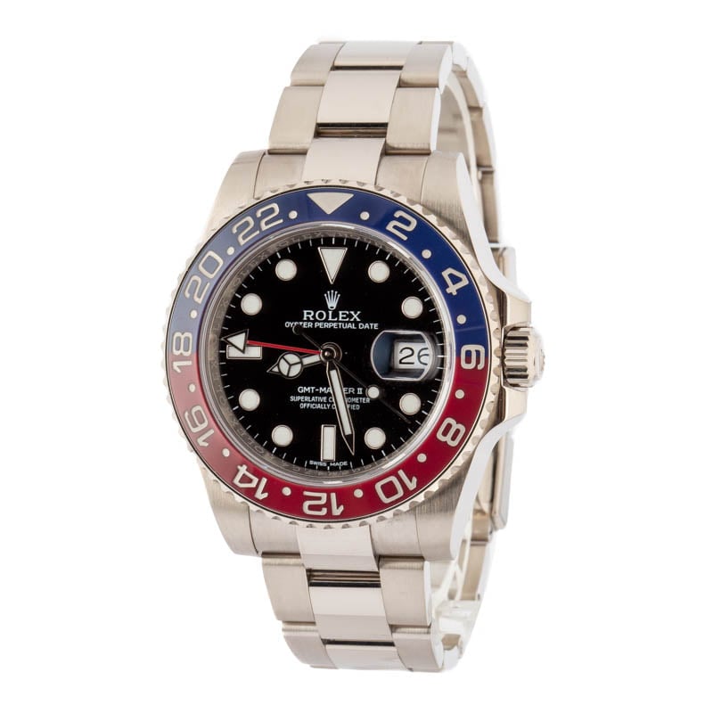 Super Clone Rolex GMT-Master II 116719 Pepsi White Gold
