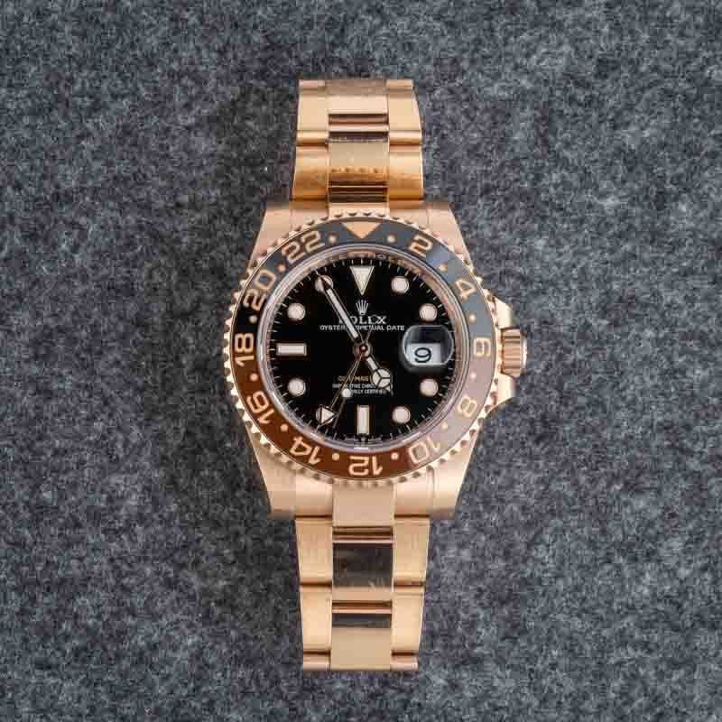 Super Clone Rolex GMT-Master II Everose Root Beer 40mm