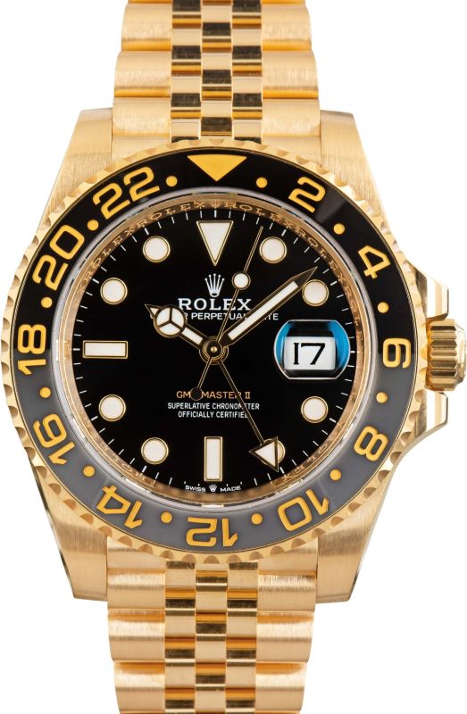 Super Clone Rolex GMT-Master II 126718 Yellow Gold AAA Rep