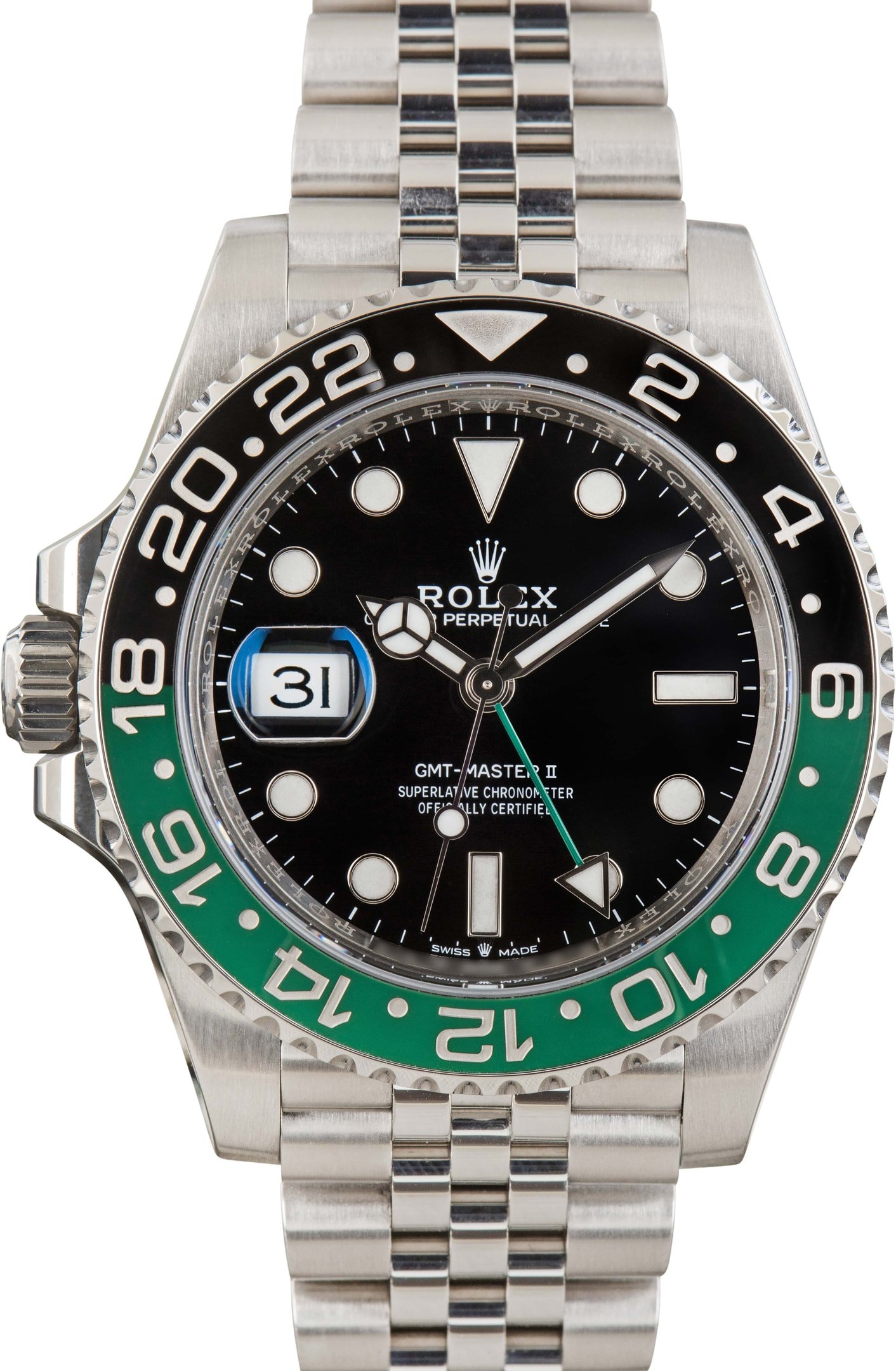 zUsed-Rolex-GMT-Master-II-126720-Black-Dial-SKU181970 Super Clone Rolex GMT-Master II 126720VTNR Left-Handed Sprite - Image 1