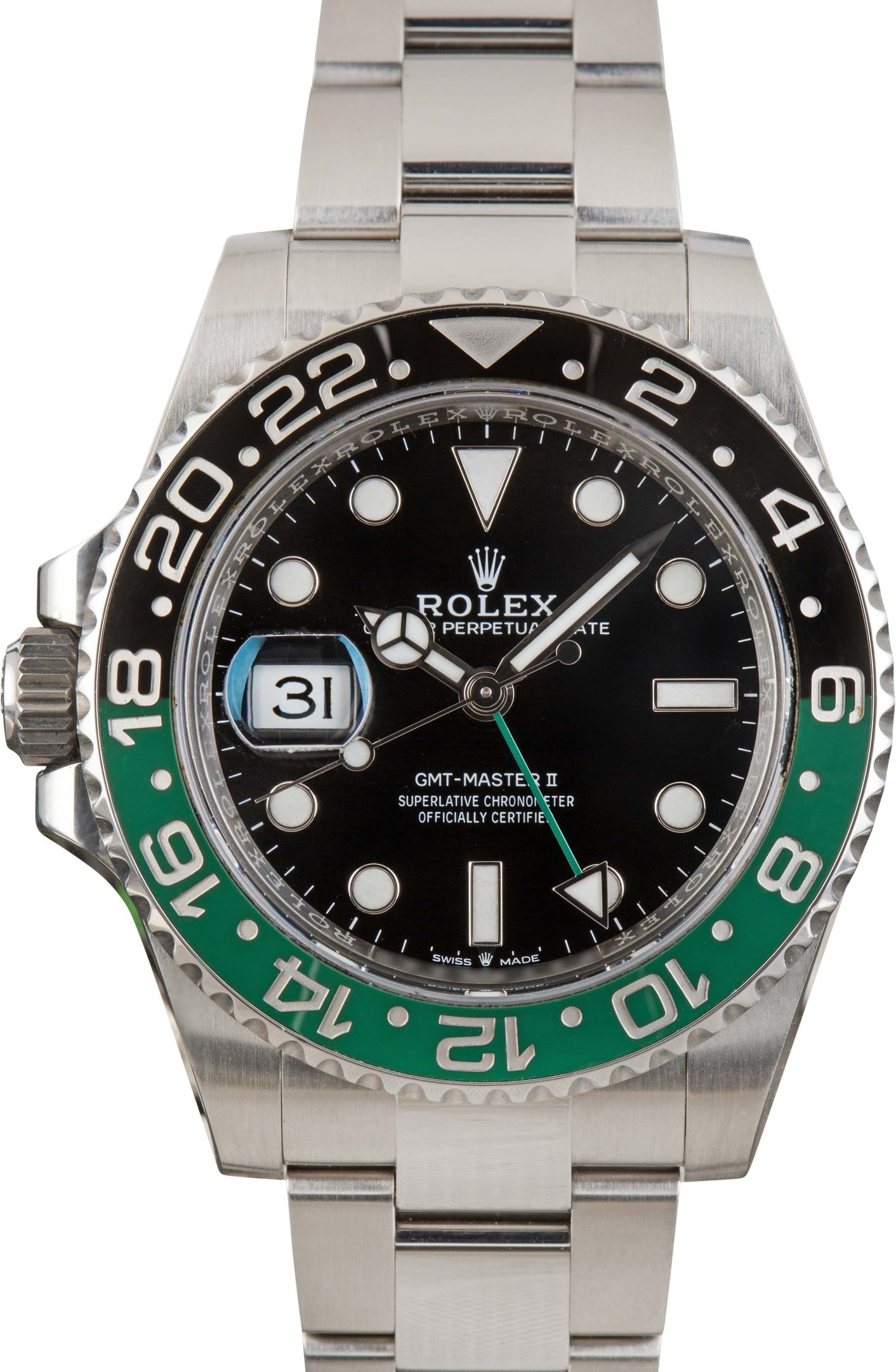 zUsed-Rolex-GMT-Master-II-126720-SKU182860 Super Clone Rolex GMT-Master II 126720VTNR Left-Handed Sprite - Image 1