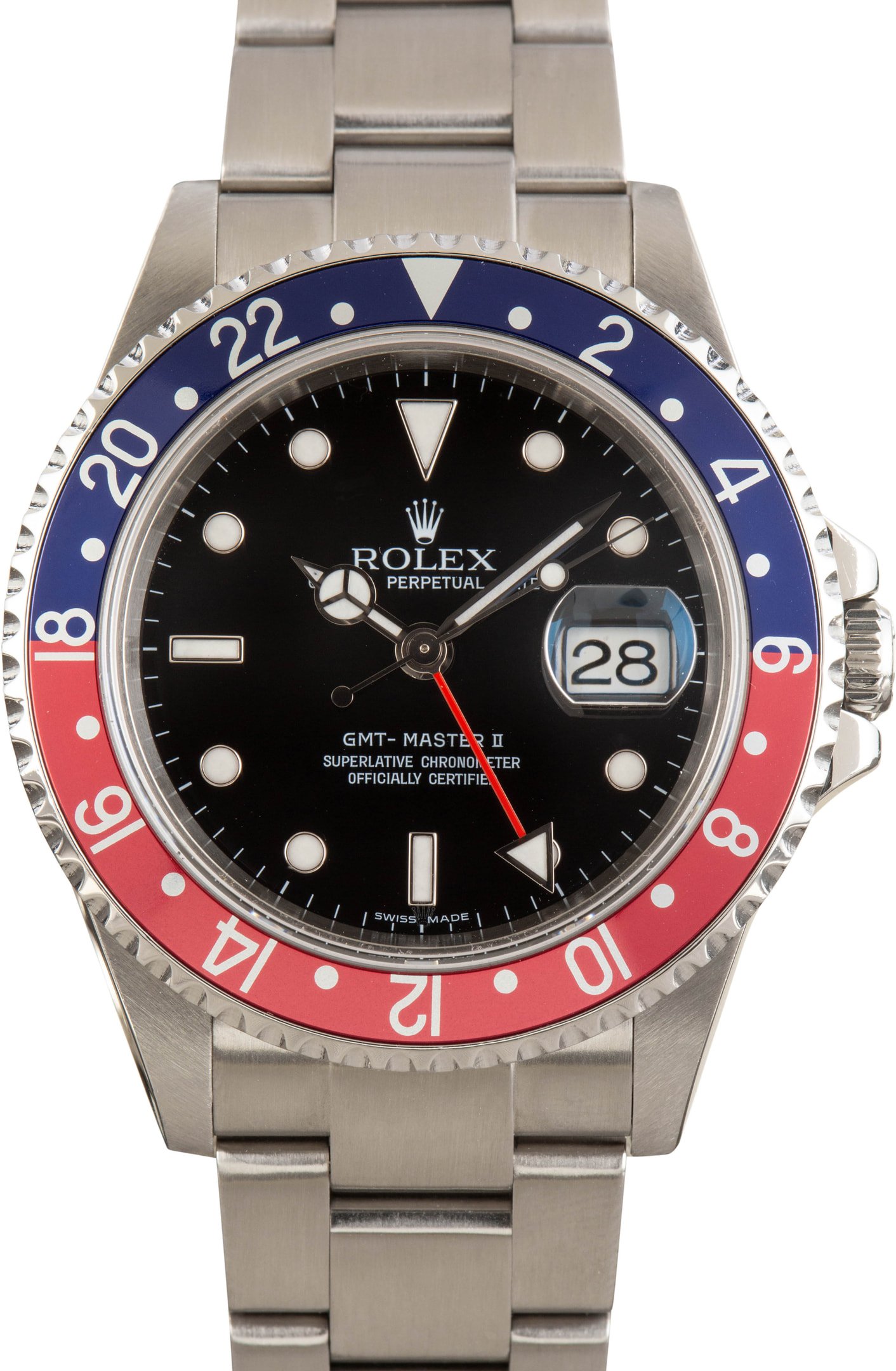 zUsed-Rolex-GMT-Master-II-16710-Black-Dial-SKU180855 Clean Factory Super Clone Rolex GMT Master II 16710 Pepsi 40mm - Image 1
