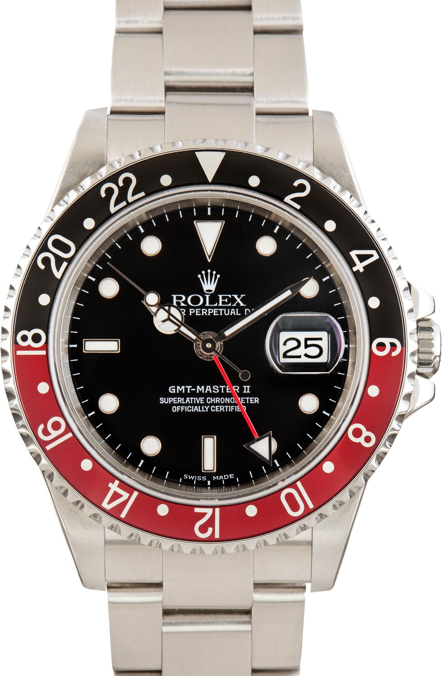 zUsed-Rolex-GMT-Master-II-16710-Black-Dial-SKU181416 Super Clone Rolex GMT Coke 16710 Clean Factory AAA Rep - Image 1