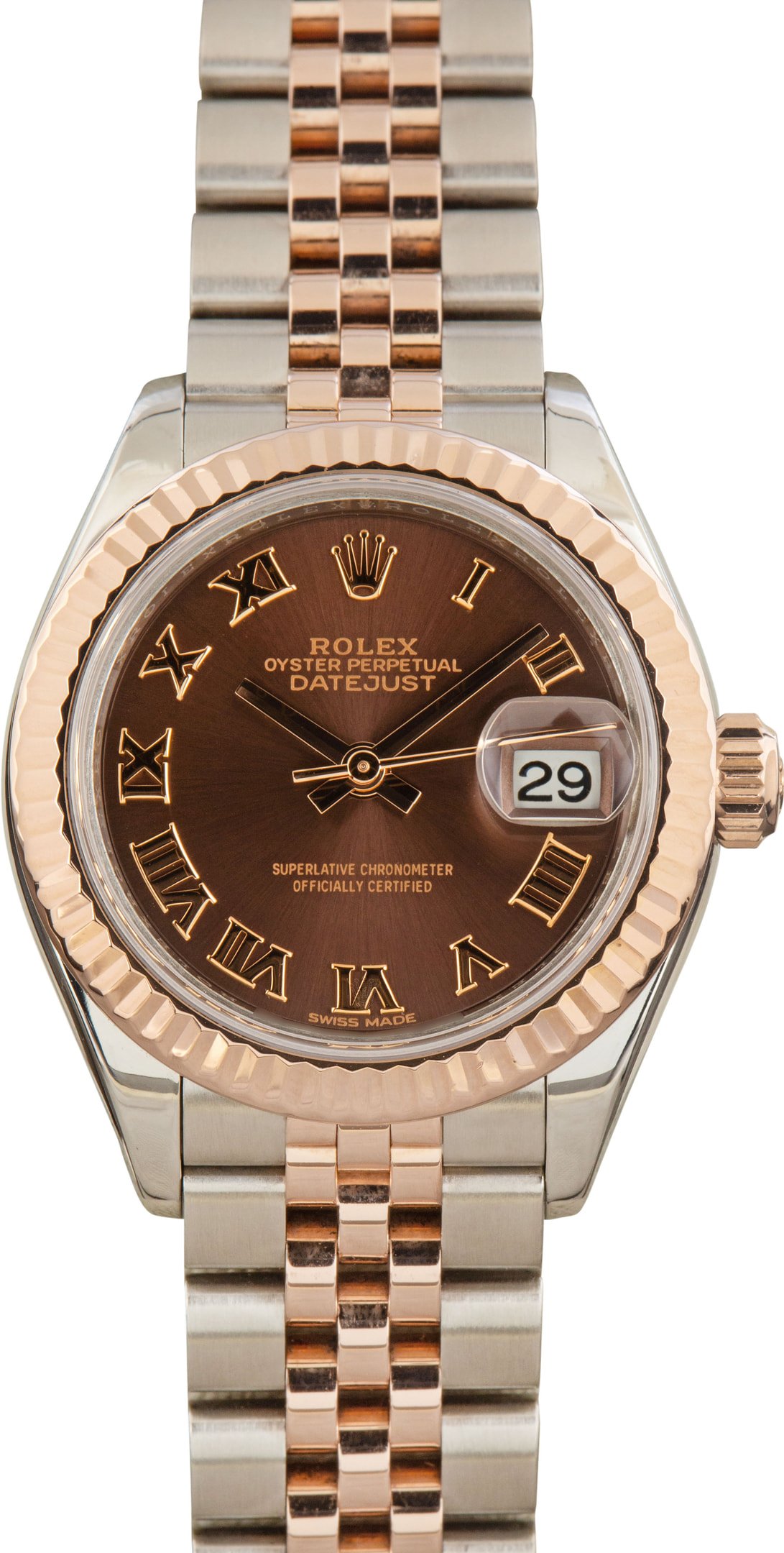 zUsed-Rolex-Lady-Datejust-279171-SKU183726 Clean Factory Super Clone Rolex Lady Datejust 28mm Steel Rose Gold - Image 1
