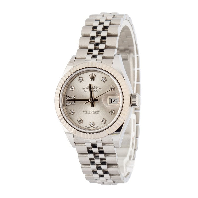 Clean Factory Super Clone Rolex Lady Datejust 279174 Silver Diamond