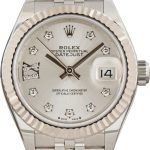 Clean Factory Super Clone Rolex Lady Datejust 279174 Silver Diamond