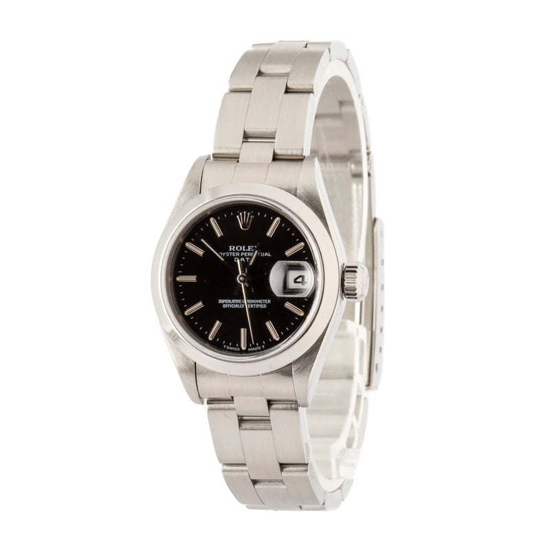Super Clone Rolex Date 69160 Black Dial 26mm Clean Factory