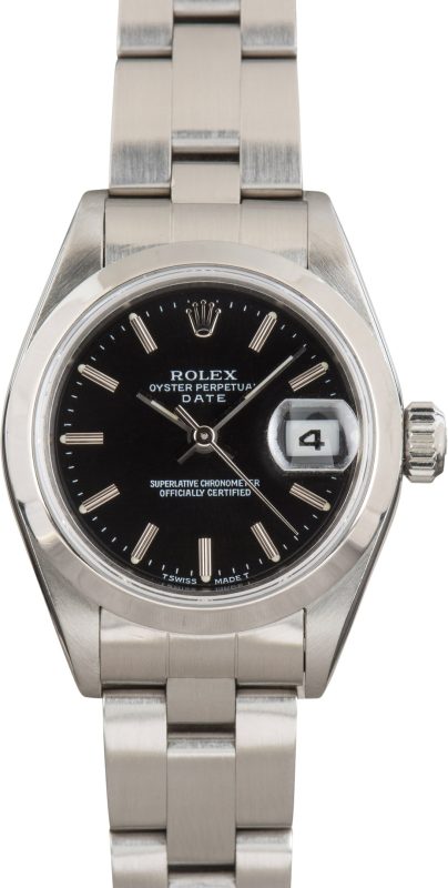Super Clone Rolex Date 69160 Black Dial 26mm Clean Factory