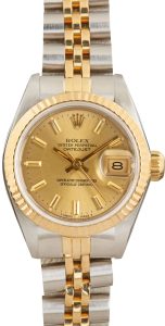 Clean Factory Super Clone Rolex Datejust 69173 Two-Tone Champagne