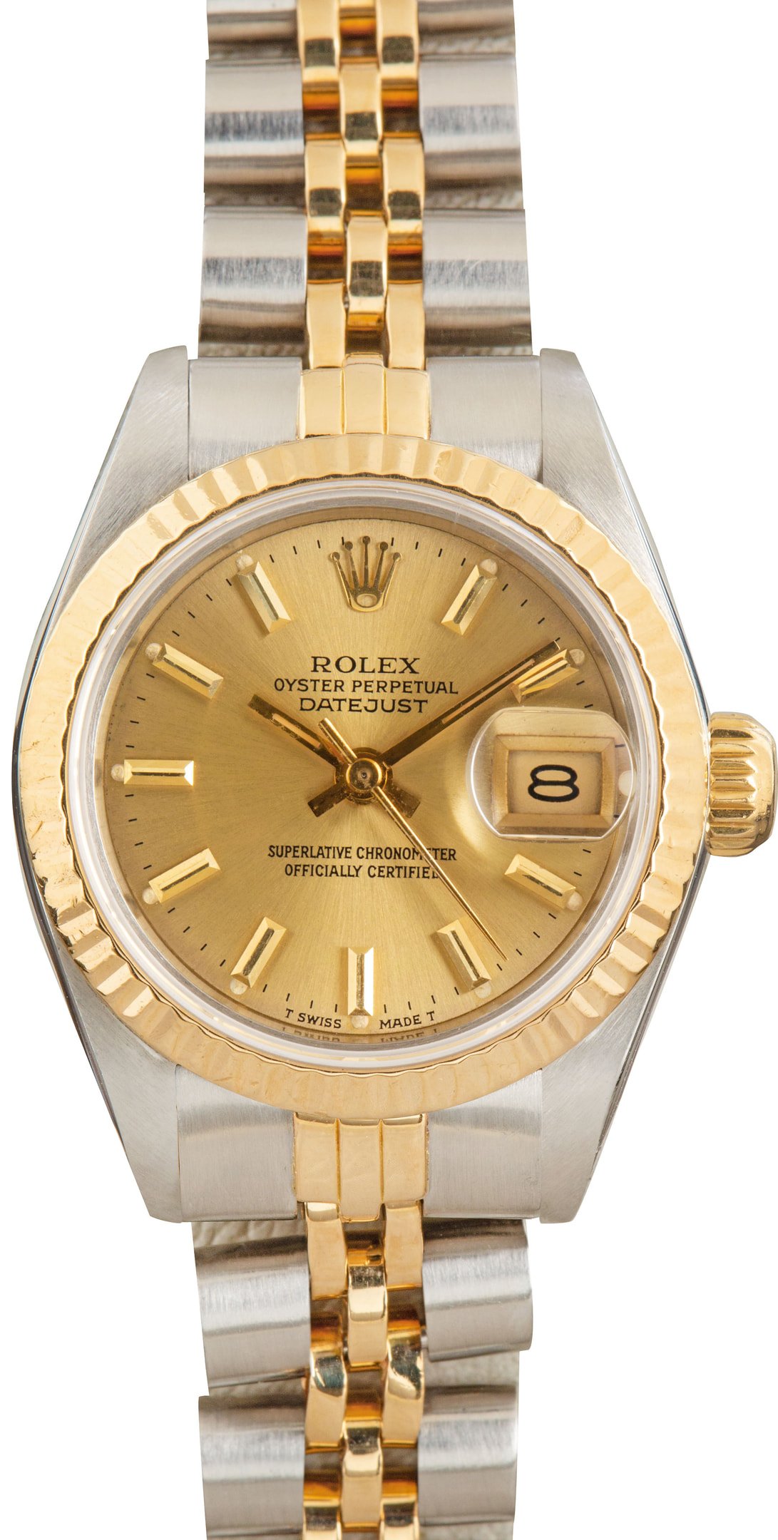 zUsed-Rolex-Lady-Datejust-69173-SKU183008 Clean Factory Super Clone Rolex Datejust 69173 Two-Tone Champagne - Image 1