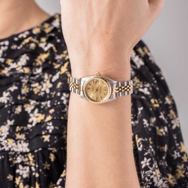 Clean Factory Super Clone Rolex Datejust 69173 Two-Tone Champagne