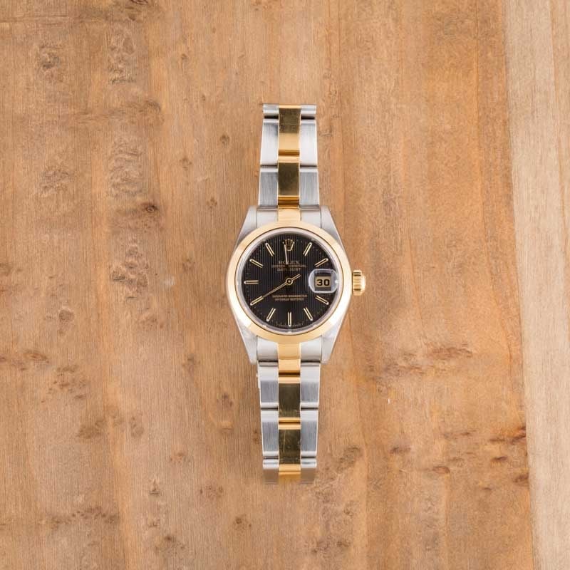 Super Clone Rolex Lady Datejust 79163 Black Tapestry 26mm