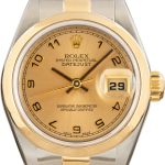 Clean Factory Super Clone Rolex Lady Datejust 79163 Champagne Arabic Dial