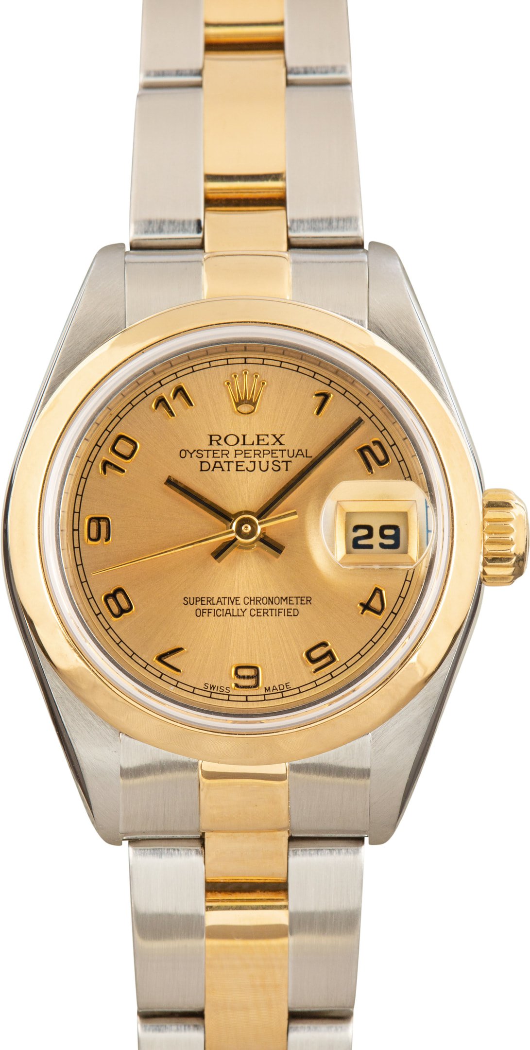zUsed-Rolex-Lady-Datejust-79163-SKU183290 Clean Factory Super Clone Rolex Lady Datejust 79163 Champagne Arabic Dial - Image 1