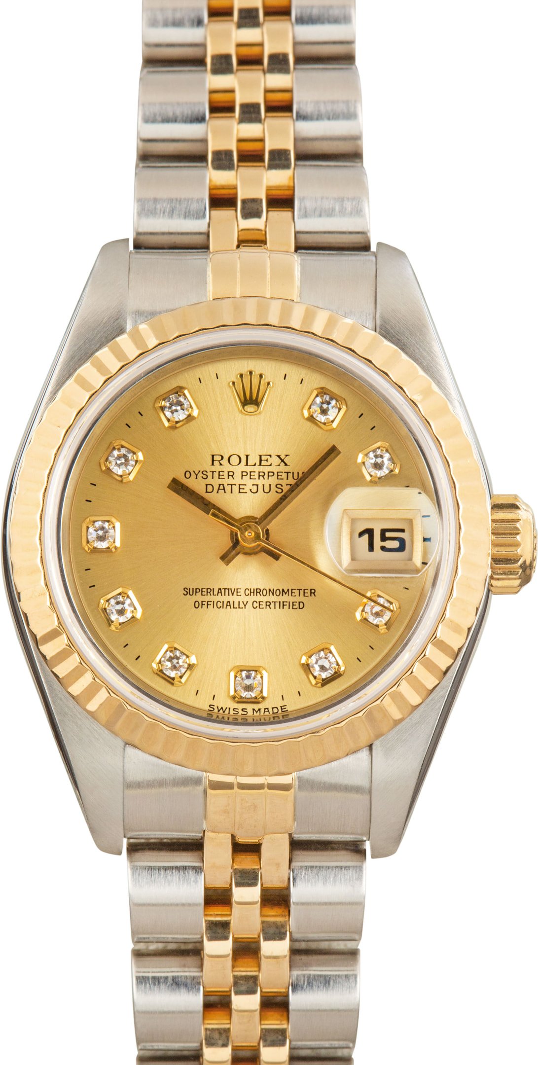 zUsed-Rolex-Lady-Datejust-79173-SKU180069 Clean Factory Super Clone Rolex Lady Datejust 79173 Champagne Diamond - Image 1