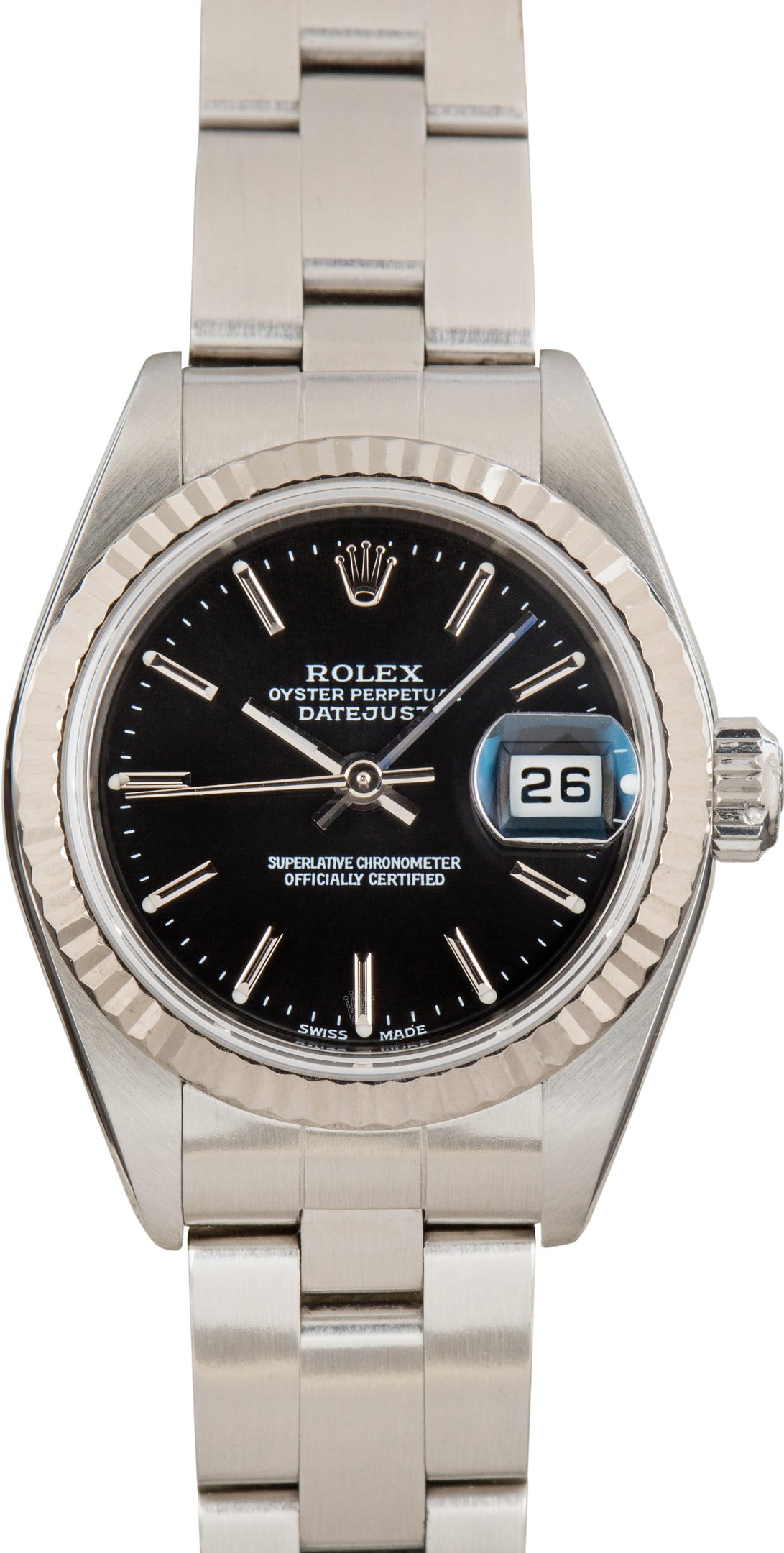 zUsed-Rolex-Lady-Datejust-79174-SKU180391 Clean Factory Super Clone Ladies Rolex Datejust 79174 Black Dial - Image 1