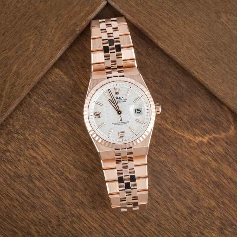 Super Clone Rolex Land-Dweller 36 Everose Gold Clean Factory AAA