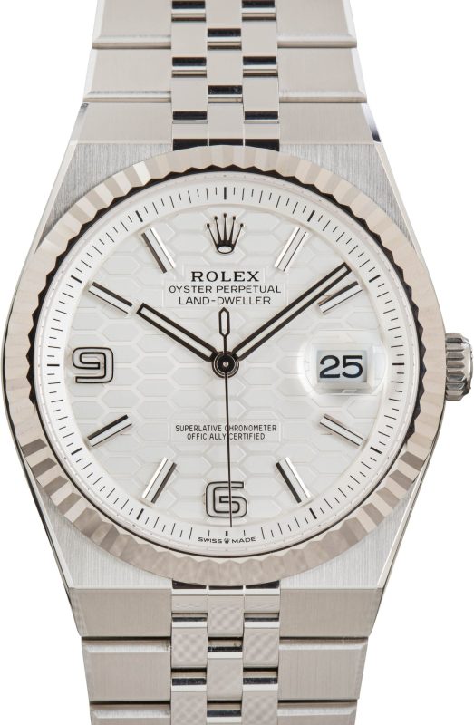 Super Clone Rolex Land-Dweller 40 Ref 127334 White Dial