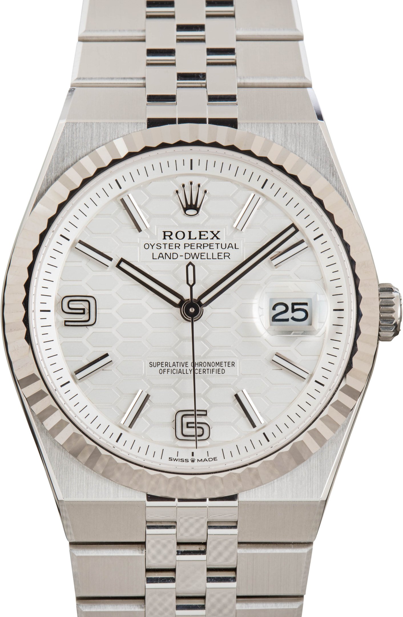 zUsed-Rolex-Land-Dweller-127334-SKU183635 Super Clone Rolex Land-Dweller 40 Ref 127334 White Dial - Image 1