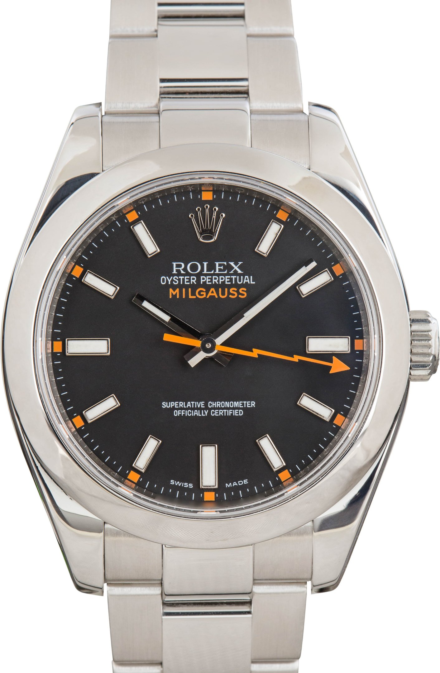 zUsed-Rolex-Milgauss-116400-Black-Dial-SKU181405 Super Clone Rolex Milgauss 116400 Black Dial Clean Factory - Image 1