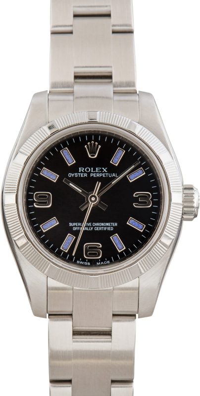 Super Clone Rolex Oyster Perpetual 26mm Black Dial AAA Replica