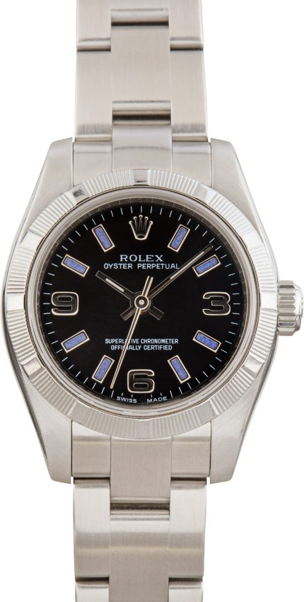 Super Clone Rolex Oyster Perpetual 26mm Black Dial AAA Replica