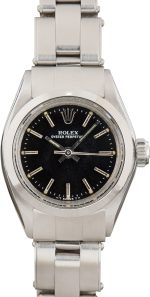 Clean Factory Super Clone Rolex Lady Oyster Perpetual 6718 Black Dial