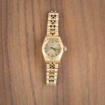 Super Clone Rolex Lady Oyster Perpetual 6719 Yellow Gold AAA - Image 6