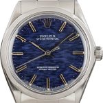 Super Clone Rolex Oyster Perpetual 34 Blue Dial 1002 Stainless Steel