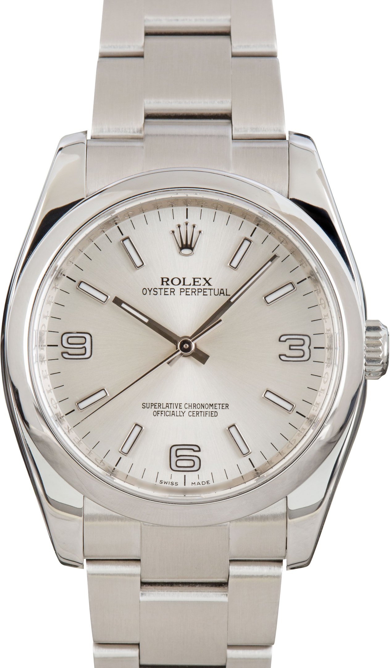 zUsed-Rolex-Oyster-Perpetual-36-116000-Silver-Dial-SKU182921 Clean Factory Super Clone Rolex Oyster Perpetual 36mm 116000 Silver Arabic Dial - Image 1