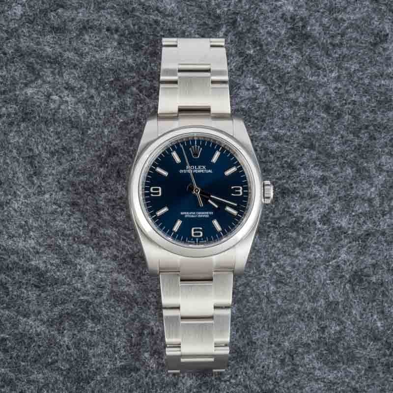 Clean Factory Super Clone Rolex Oyster Perpetual 116000 Blue Arabic Dial