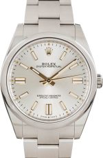 Super Clone Rolex Oyster Perpetual 41 Silver Dial Ref 124300